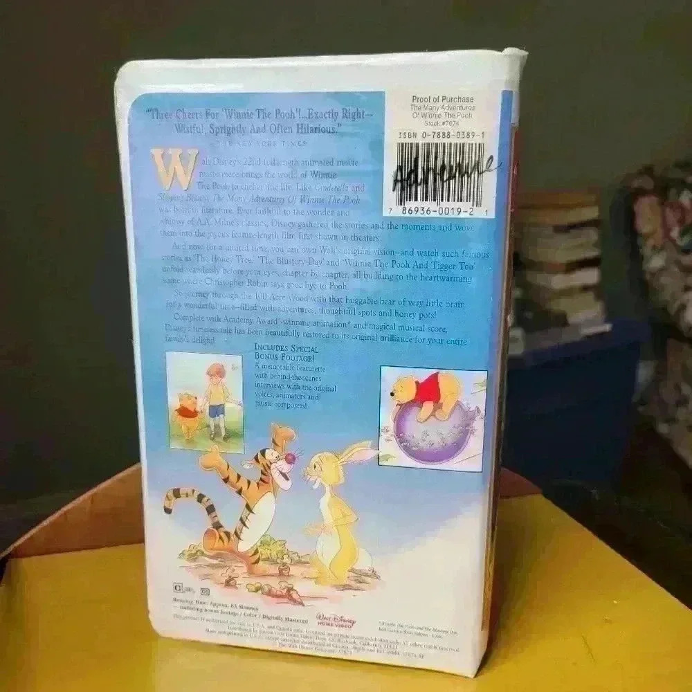 WINNIE THE POOH - THE MANY ADVENTURES OF VHS DISNEY - Picture 2 of 8